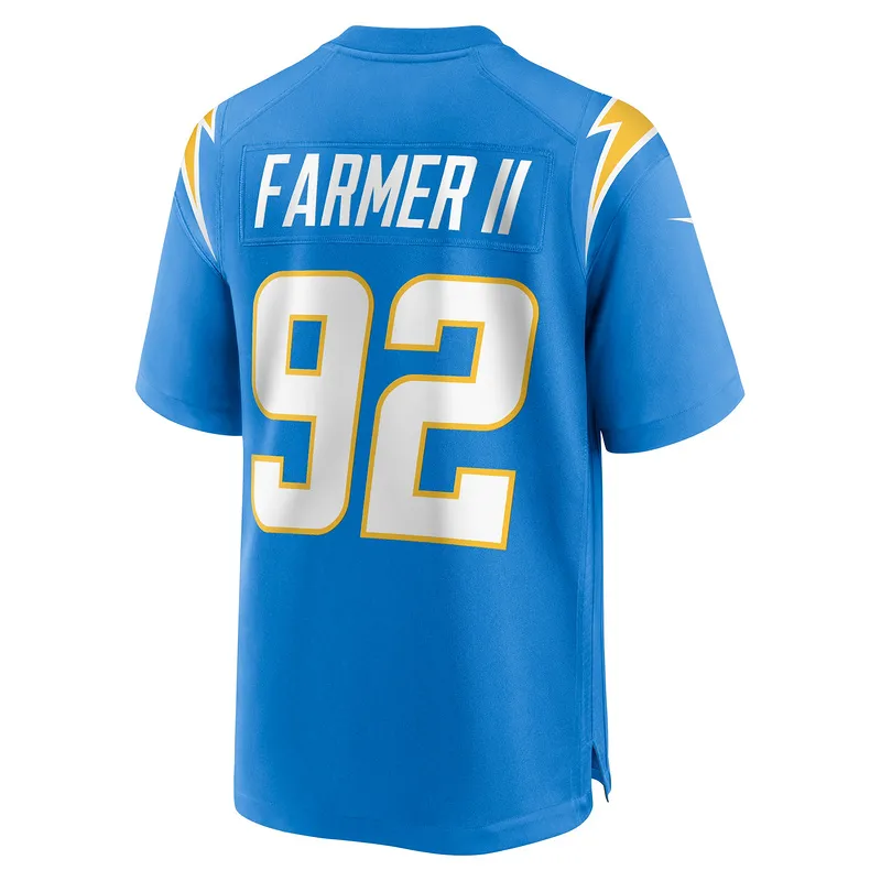 Men's Los Angeles Chargers Andrew Farmer Nike Powder Blue Team Game Jersey