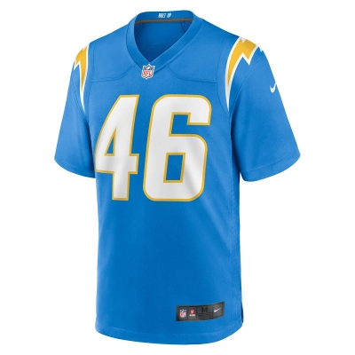 Men's Los Angeles Chargers Zander Horvath Nike Powder Blue Game Jersey 01