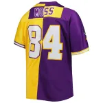 Randy Moss Mitchell & Ness PurpleGold Big & Tall Split Legacy Retired Player Replica Jersey
