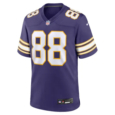 Men's Minnesota Vikings Alan Page Nike Purple Classic Retired Player Jersey 01