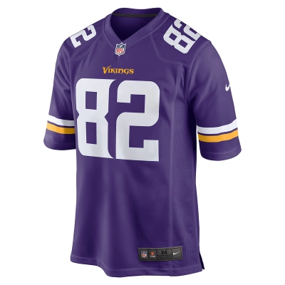Men's Minnesota Vikings Ben Ellefson Nike Purple Game Jersey 01