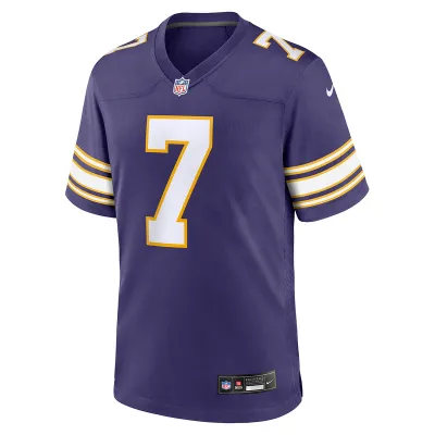 Men's Minnesota Vikings Byron Murphy Jr. Nike Purple Classic Player Game Jersey 01