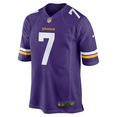 Men's Minnesota Vikings Byron Murphy Jr. Nike Purple Game Jersey 01