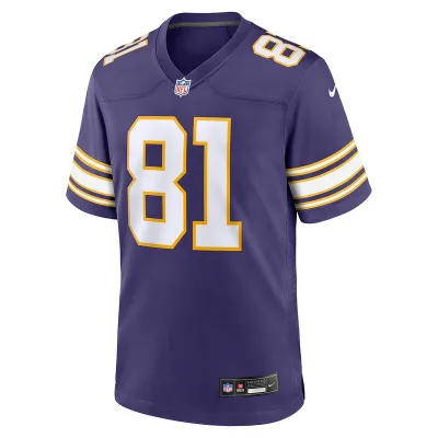 Men's Minnesota Vikings Carl Eller Nike Purple Classic Retired Player Jersey 01