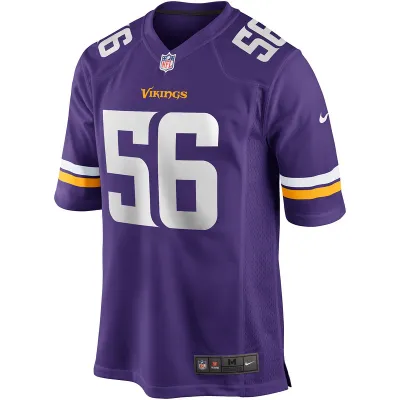 Men's Minnesota Vikings Chris Doleman Nike Purple Game Retired Player Jersey 01