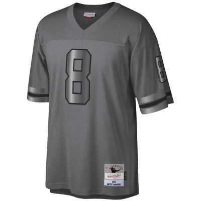 Men's Archie Manning Mitchell & Ness Charcoal 1979 Retired Player Metal Legacy Jersey 01