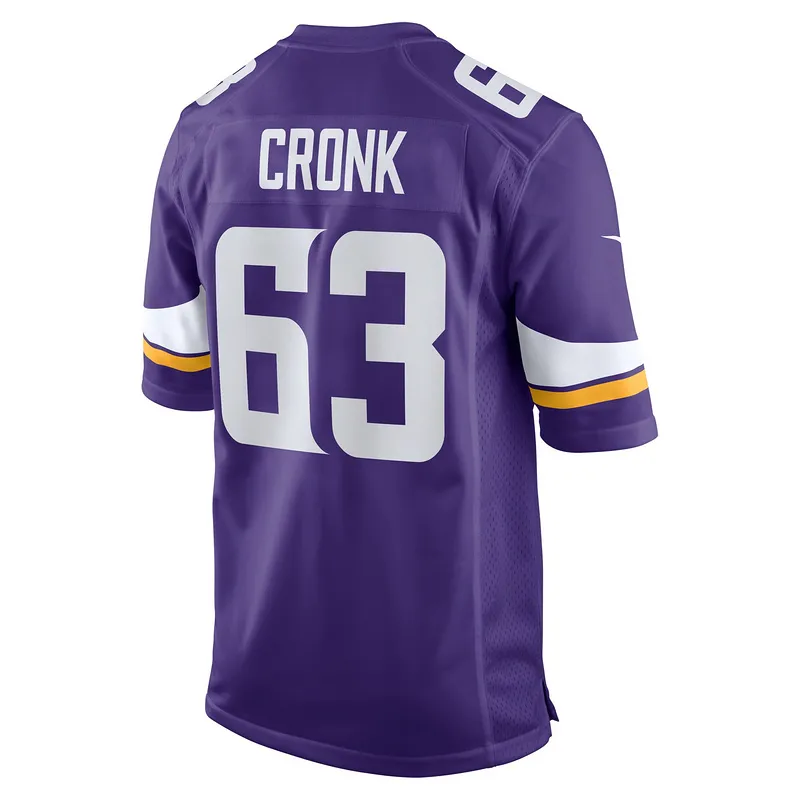 Men's Minnesota Vikings Coy Cronk Nike Purple Team Game Jersey