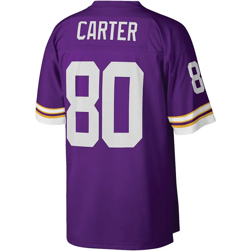 Men's Minnesota Vikings Cris Carter Mitchell & Ness Purple Legacy Replica Jersey