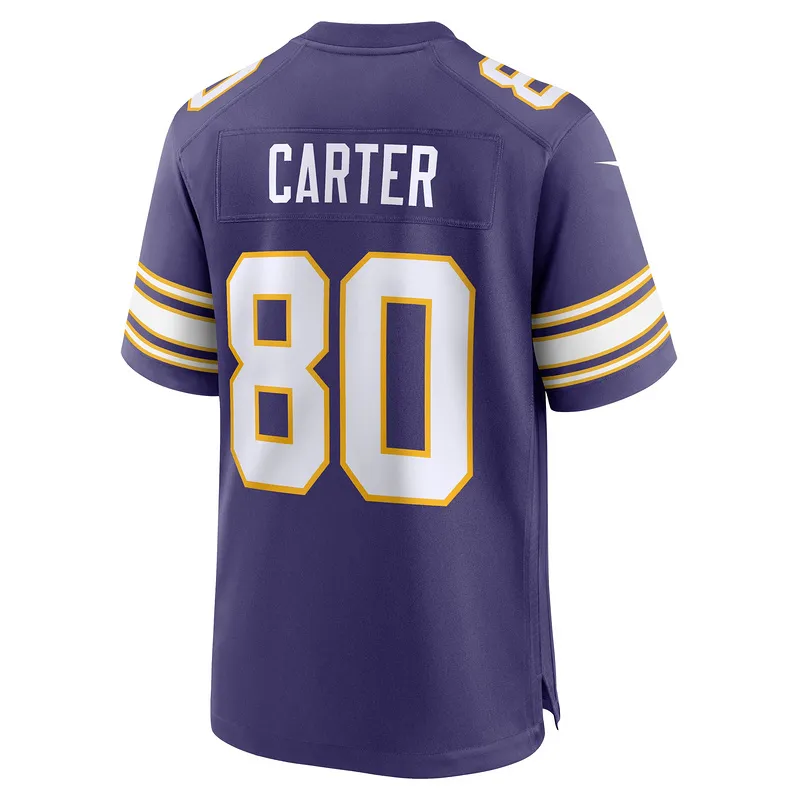 Men's Minnesota Vikings Cris Carter Nike Purple Classic Retired Player Game Jersey