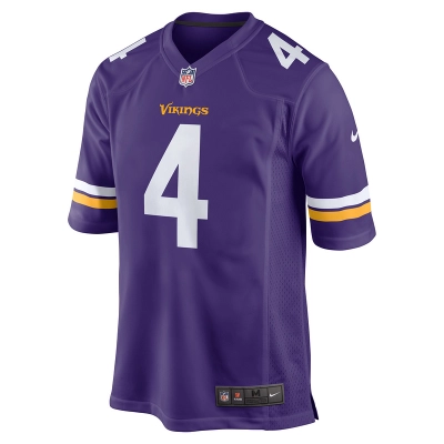 Men's Minnesota Vikings Dalvin Cook Nike Purple Game Jersey 01