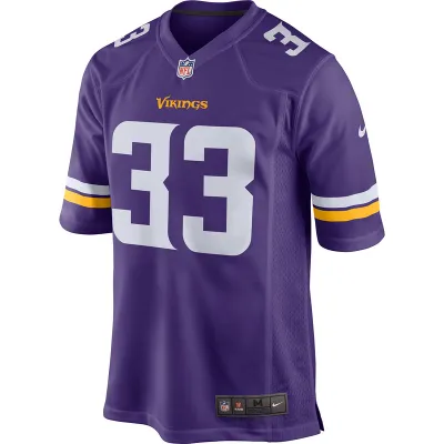 Men's Minnesota Vikings Dalvin Cook Nike Purple Player Game Jersey 01