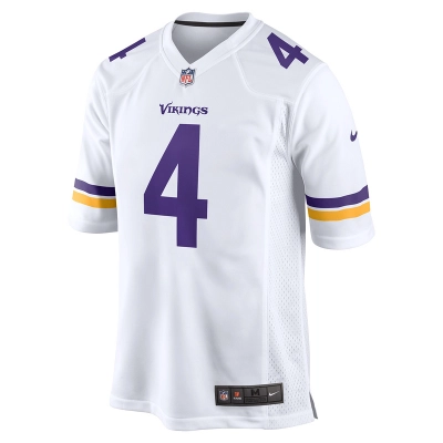 Men's Minnesota Vikings Dalvin Cook Nike White Game Jersey 01