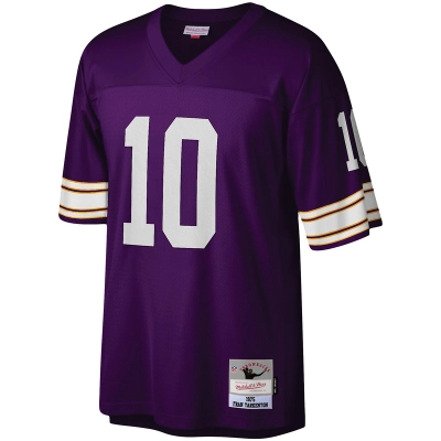 Men's Minnesota Vikings Fran Tarkenton Mitchell & Ness Purple Legacy Replica Jersey 01