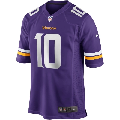 Men's Minnesota Vikings Fran Tarkenton Nike Purple Game Retired Player Jersey 01