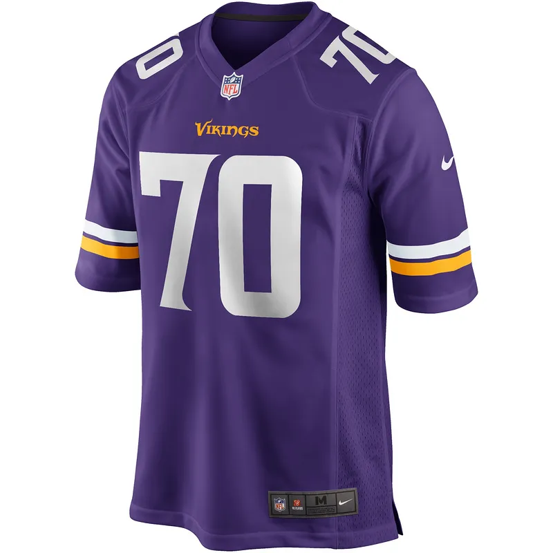 Men's Minnesota Vikings Jim Marshall Nike Purple Game Retired Player Jersey