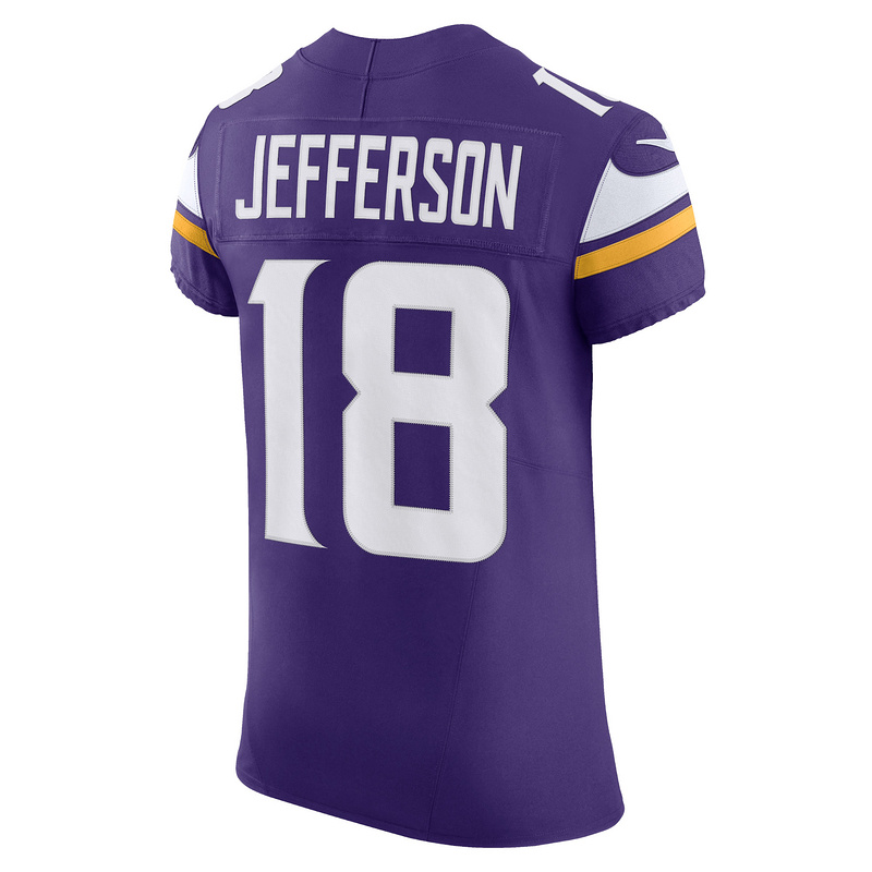 Men's Minnesota Vikings Justin Jefferson Nike Purple Vapor F.U.S.E. Elite Jersey