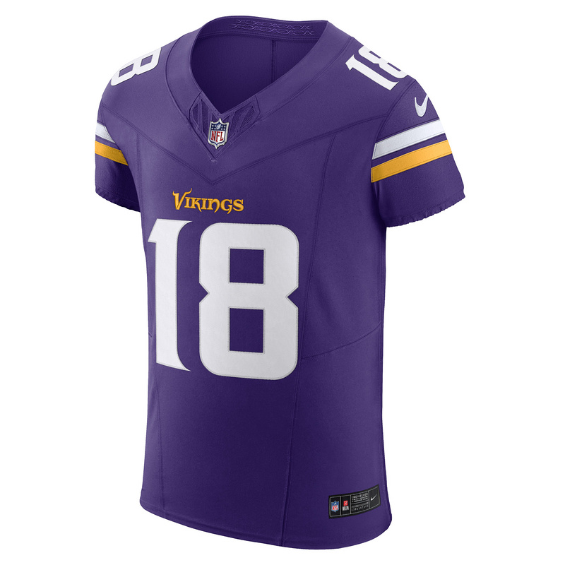 Men's Minnesota Vikings Justin Jefferson Nike Purple Vapor F.U.S.E. Elite Jersey