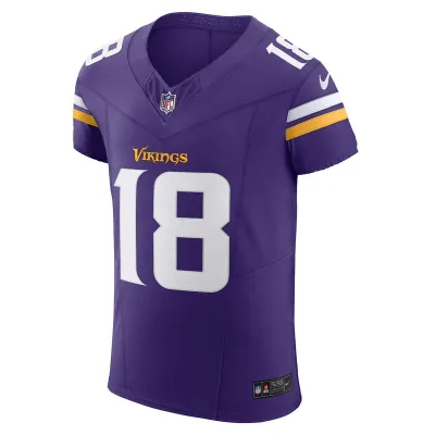 Men's Minnesota Vikings Justin Jefferson Nike Purple Vapor F.U.S.E. Elite Jersey 01