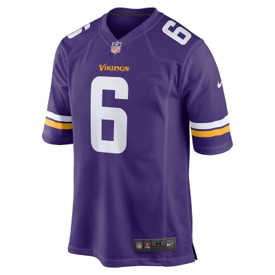 Men's Minnesota Vikings Lewis Cine Nike Purple Game Player Jersey 01