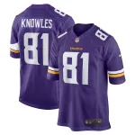 Men's Minnesota Vikings Malik Knowles Nike Purple Team Game Jersey