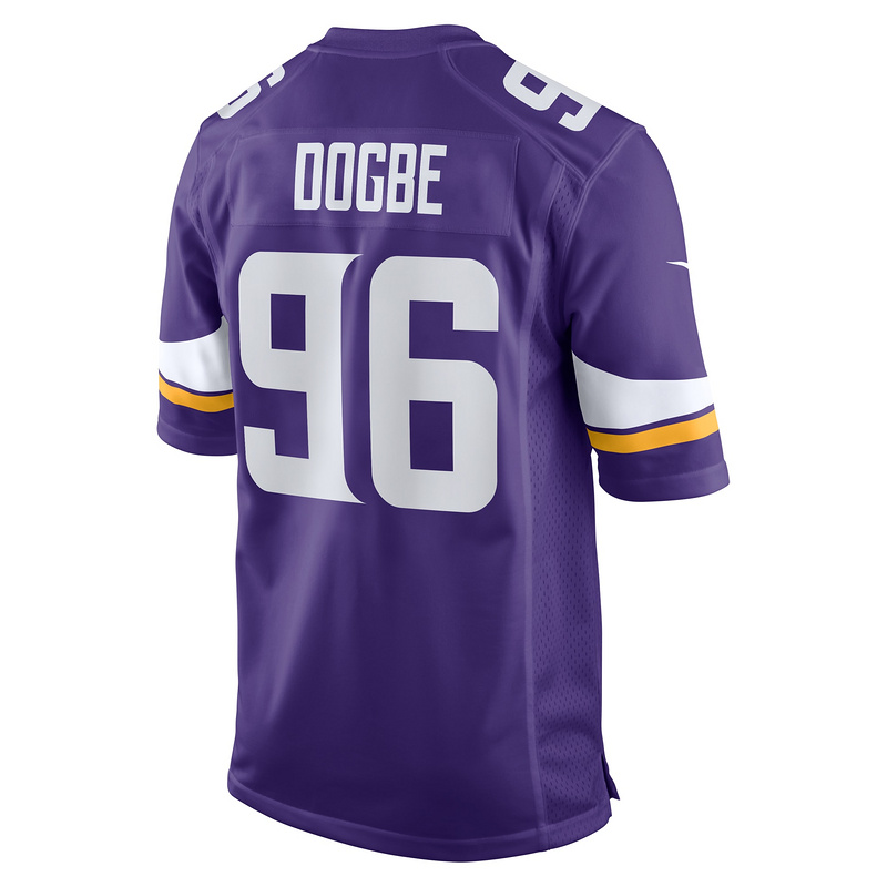 Men's Minnesota Vikings Michael Dogbe Nike Purple Team Game Jersey