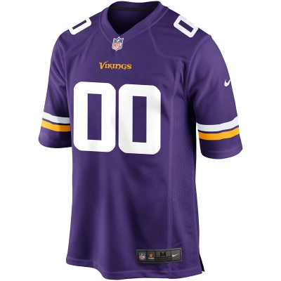 Men's Minnesota Vikings Nike Purple Custom Game Jersey 01