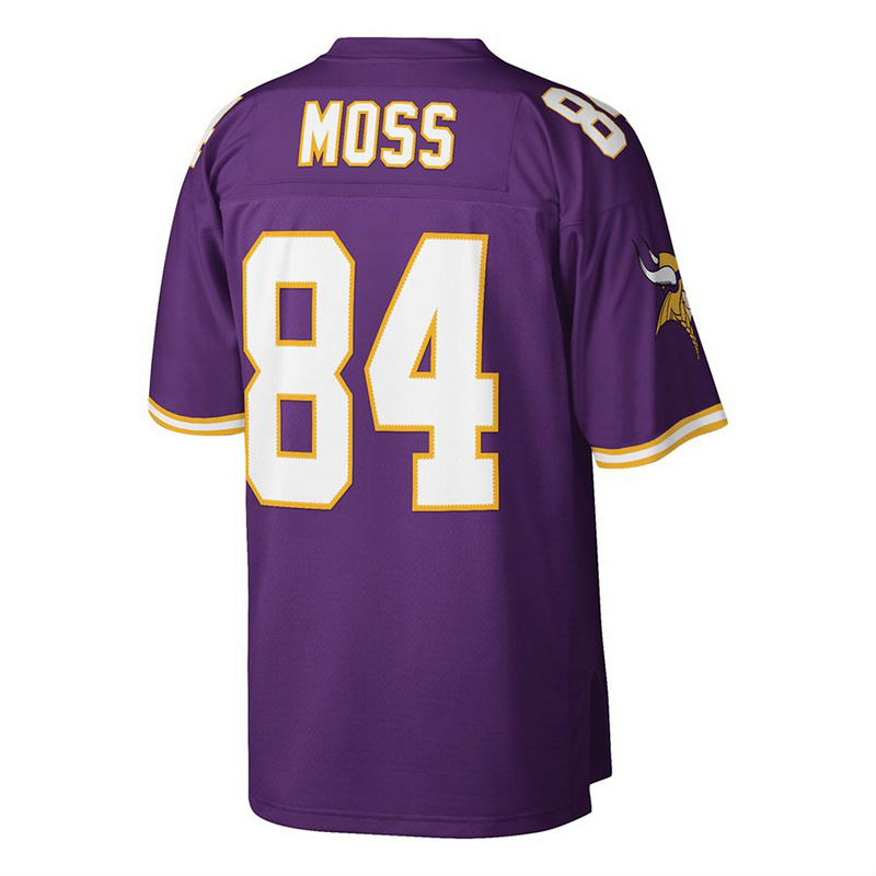 Minnesota Vikings Randy Moss Mitchell &Ness Purple Big & Tall 1998 Retired Player Replica Jersey