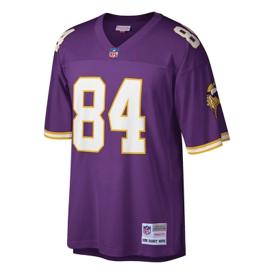 Minnesota Vikings Randy Moss Mitchell &Ness Purple Big & Tall 1998 Retired Player Replica Jersey 01