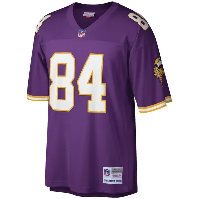 Men's Minnesota Vikings Randy Moss Mitchell & Ness Purple Legacy Replica Jersey 01