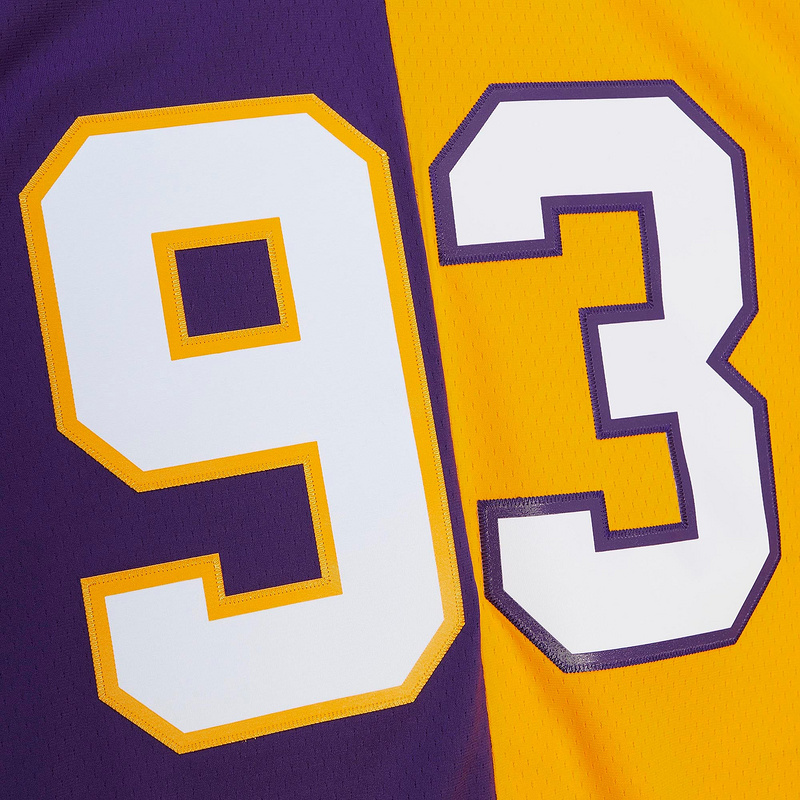 Men's Minnesota Vikings John Randle Mitchell & Ness PurpleGold 1998 Split Legacy Replica Jersey