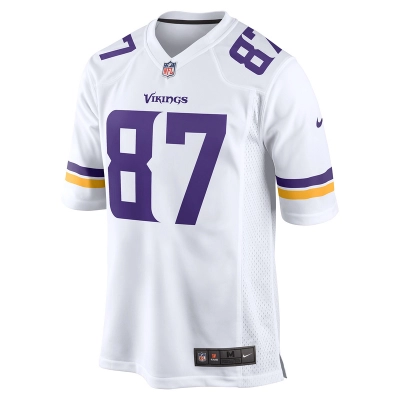 Men's Minnesota Vikings Nike White Game Player Jersey 01