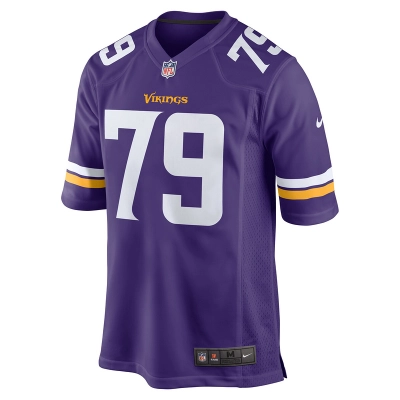 Men's Minnesota Vikings Tyrese Robinson Nike Purple Team Game Jersey 01