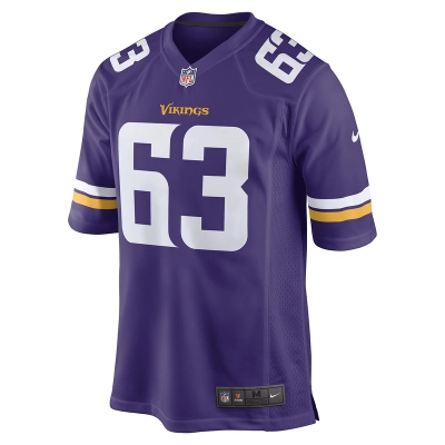 Men's Minnesota Vikings Vederian Lowe Nike Purple Game Player Jersey 01