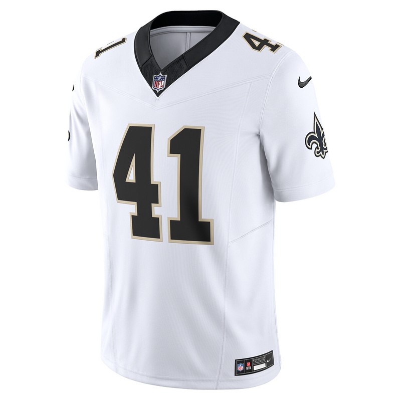 Men's New Orleans Saints Alvin Kamara Nike White Vapor F.U.S.E. Limited Jersey