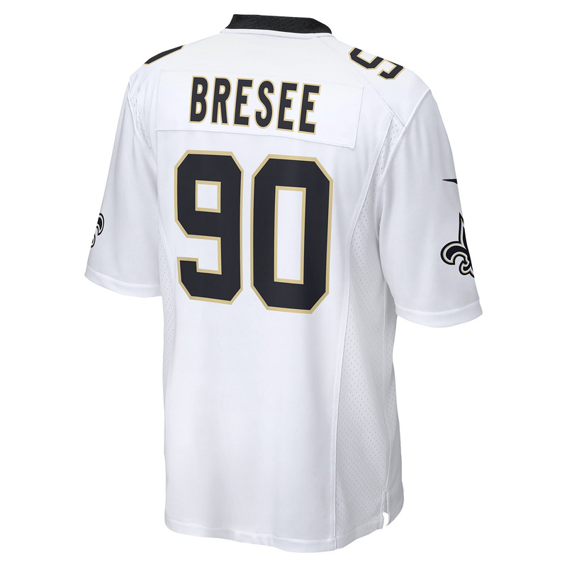 Men's New Orleans Saints Bryan Bresee Nike White Game Jersey