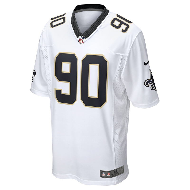 Men's New Orleans Saints Bryan Bresee Nike White Game Jersey
