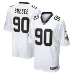 Men's New Orleans Saints Bryan Bresee Nike White Game Jersey
