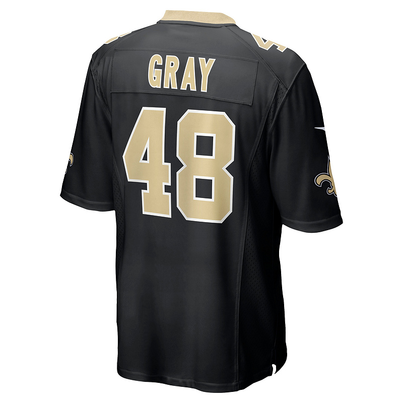 Men's New Orleans Saints J.T. Gray Nike Black Game Jersey