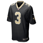 Men's New Orleans Saints Jake Haener Nike Black Team Game Jersey
