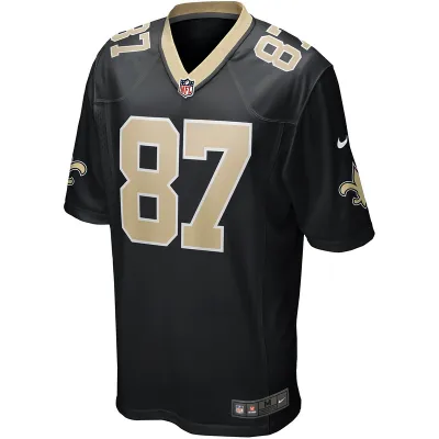 Men's New Orleans Saints Joe Horn Nike Black Game Retired Player Jersey 01
