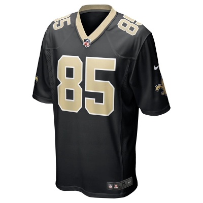 Men's New Orleans Saints Jontre Kirklin Nike Black Team Game Jersey 01