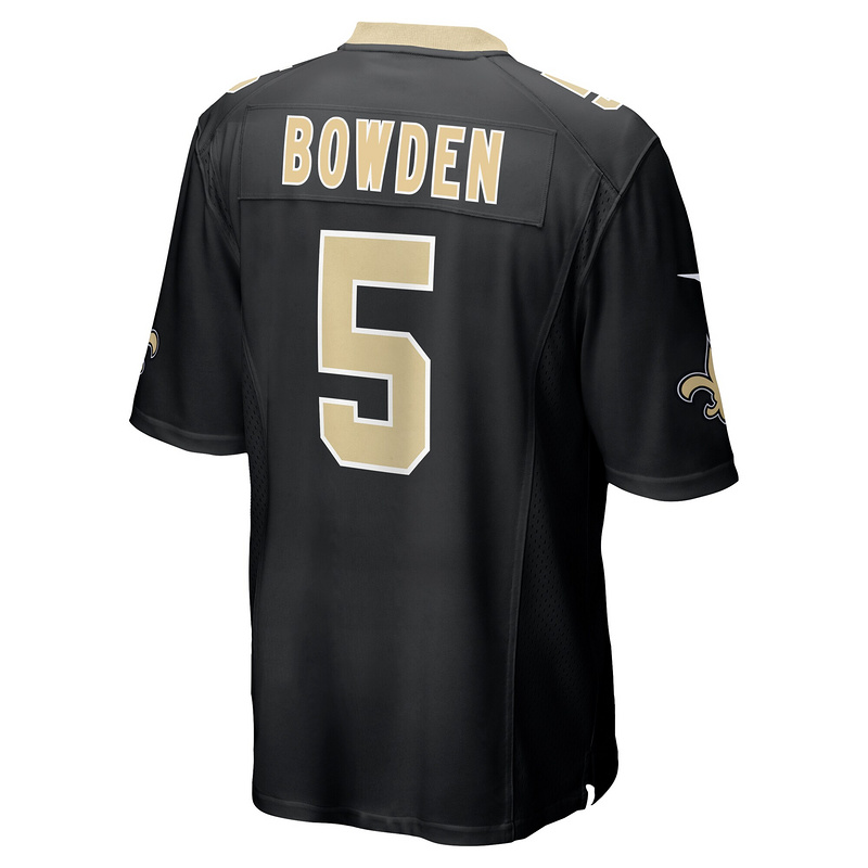Men's New Orleans Saints Lynn Bowden Jr. Nike Black Team Game Jersey