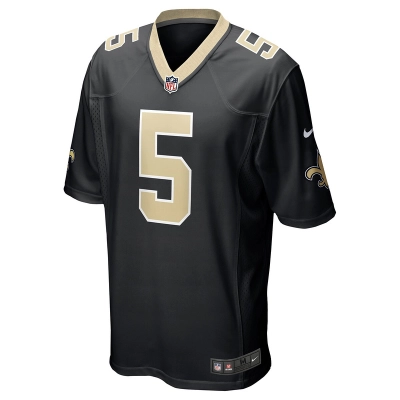 Men's New Orleans Saints Lynn Bowden Jr. Nike Black Team Game Jersey 01