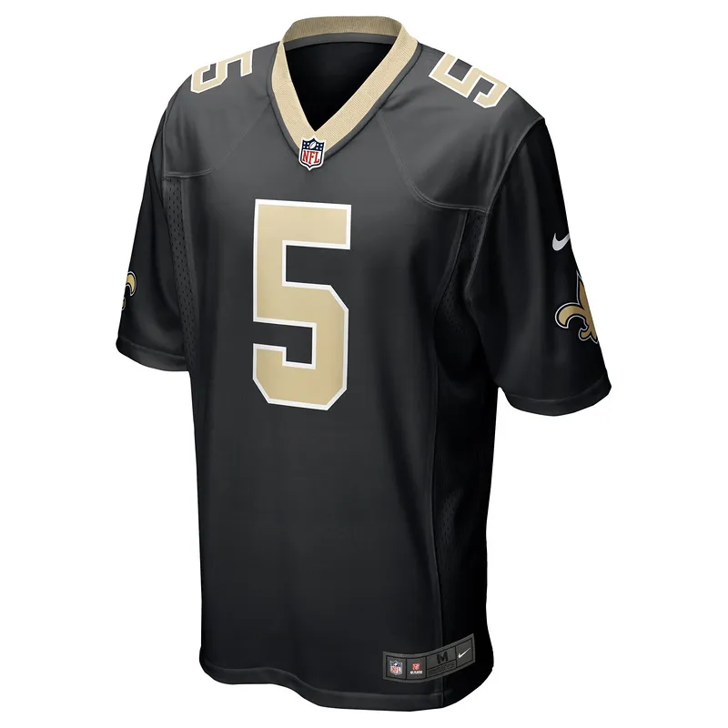 Men's New Orleans Saints Lynn Bowden Jr. Nike Black Team Game Jersey
