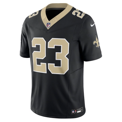 Men's New Orleans Saints Marshon Lattimore Nike Black Vapor F.U.S.E. Limited Jersey 01