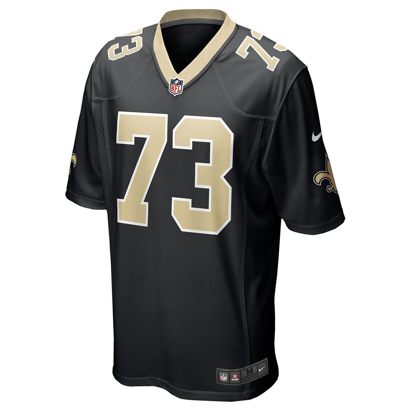Men's New Orleans Saints Max Garcia Nike Black Team Game Jersey