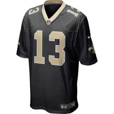 Men's New Orleans Saints Michael Thomas Nike Black Team Color Game Jersey 01