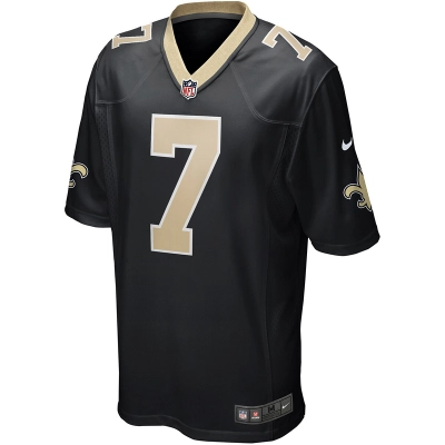 Men's New Orleans Saints Morten Andersen Nike Black Game Retired Player Jersey 01