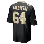 Men's New Orleans Saints Nick Saldiveri Nike Black Team Game Jersey
