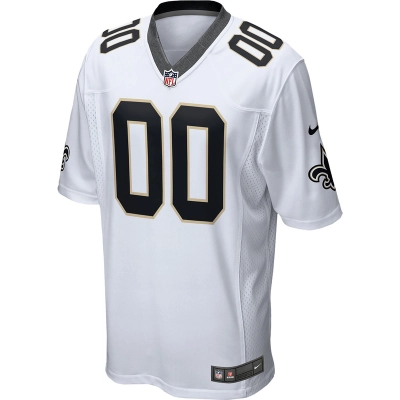 Men's New Orleans Saints Nike White 2018 Custom Game Jersey 01